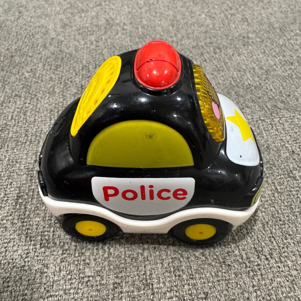 VTech Go Go Smart Wheels Police Car Black White Talking Lights Sound Music Works